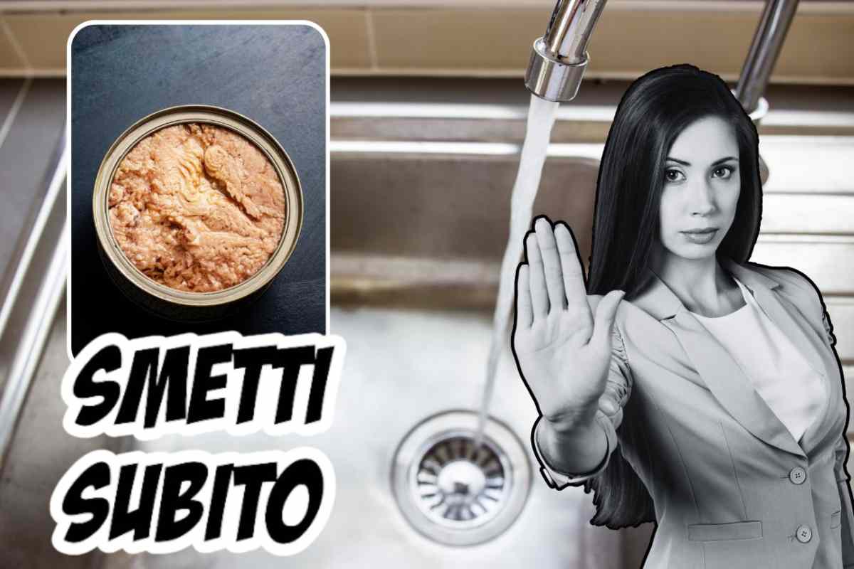 Perché l'olio del tonno non va buttato nel wc o nel lavandino